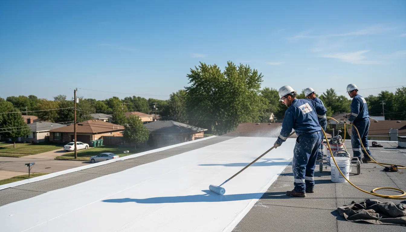 Commercial roof coating in Holland, IN near me